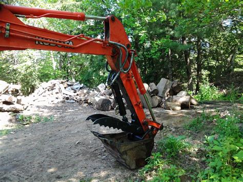 mini excavator weld on thumb|mini excavator with hydraulic thumb.